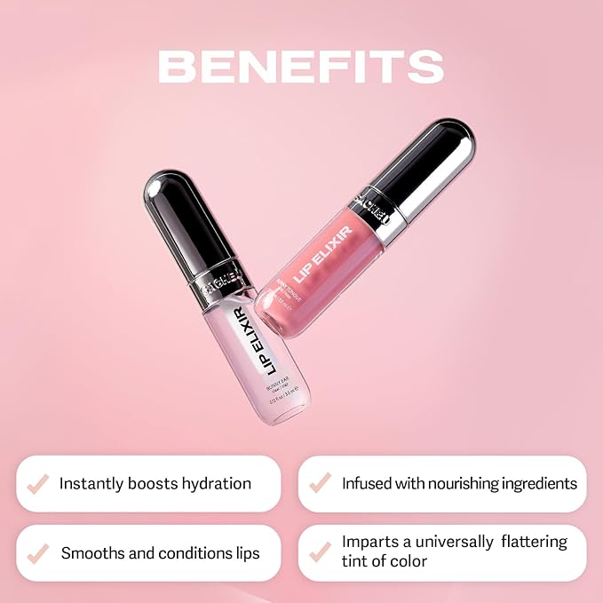 Sacheu Lip Liner STAY-N Peel Off & Lip Elixir Duo, p-INKED & Bunny Ear