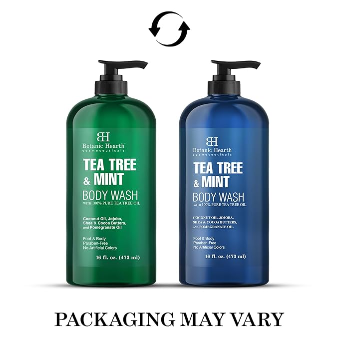Botanic Hearth Tea Tree & Mint Body Wash With Fresh Scent- 16 fl oz