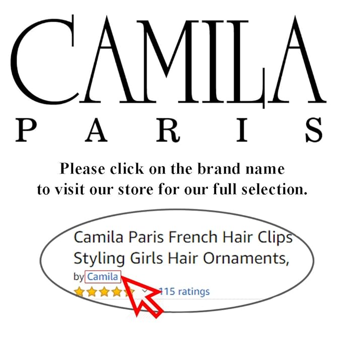 Camila Paris CP2907 French Hair Clip for Women, Green, Girls Hair Claw Clips Jaw Fashion Durable and Styling Hair Accessories for Women, Strong Hold No Slip Grip, Made in France