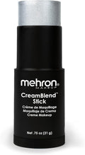 Mehron Makeup CreamBlend Stick - SILVER, Cream Face Paint