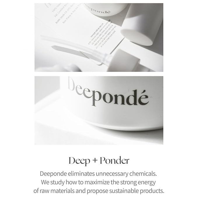 Deeponde Signature Origin 100 Ampoule 1.69 Fl oz Tremella Fuciformis(Snow Mushroom) Extract 100%,Elasticity,Lifting,Moisturizing