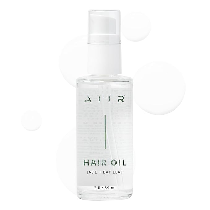 AIIR Jade Hair Oil - Anti Frizz Shine Treatment for Dry Damaged Hair, 2oz