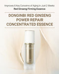 Donginbi Red Ginseng Power Repair Concentrated Essence(1.69 floz) Set - Korean Red Ginseng Essence with Collagen, Hydrating Toner, Firming Face Oil, Korean Skin Care Gifts for Women, Travel Kit
