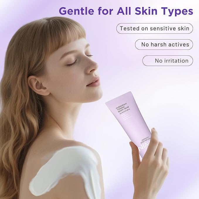 NIAWIT Overnight Toning Body Whip – For Loose Crepey Skin on Arms, Thighs & Belly | Firming, Moisturizing & Anti-Wrinkle Night Cream to Improve Tone While You Sleep, All Skin Types