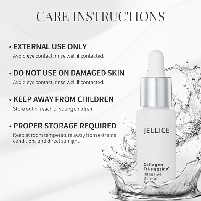 JELLICE Collagen Tripeptide Face Serum – Anti-Aging & Firming Formula with Niacinamide, Hyaluronic Acid & Centella – Deep Hydration & Smoother-Looking Skin – Japanese Beauty – 1.01 fl oz
