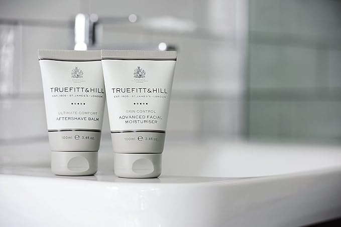 Truefitt & Hill Ultimate Comfort Aftershave Balm for Men, Unscented, 3.4 fl. oz.