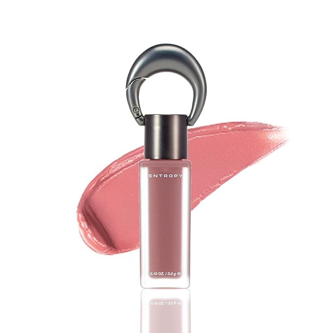 ENTROPY Makeup Matte Lip Tint – Soft Blur Line/Lightweight Velvet Matte Lip Tint, Soft Focus Finish, Natural MLBB Color, Long Lasting Lip Color - Poudre Gem (Dusty Pink Beige)