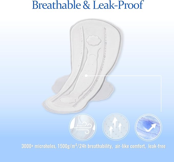 MODAL Silk-Ultra Thin Pads for Women, Real Mulberry Silk, Large, 12 ct