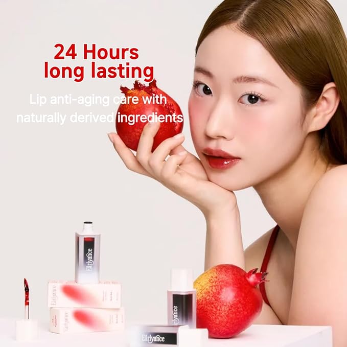 Earlyance Peel Off Natural Watercolor Lip Tattoo Liner (6g), 24hr-Long Lasting Korean Lip Stain, Transfer-Proof Matte Blush Coral with Gentle Plumping for Bareface Look (Daisy Coral)