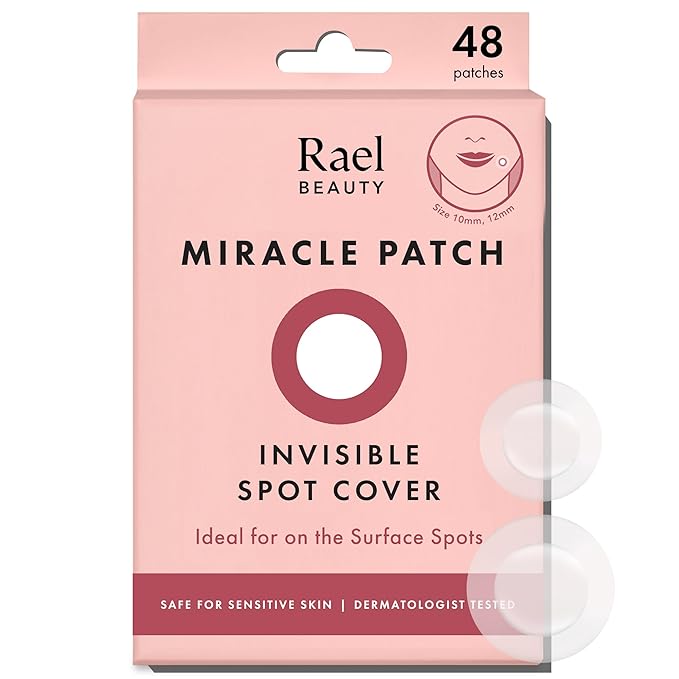Rael Miracle Invisible Spot Cover Hydrocolloid Acne Pimple Patches (48 Ct)