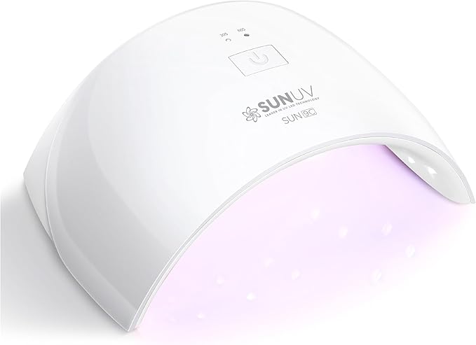 SUNUV UV LED Nail Lamp, UV Light for Gel Nail Polish Dryer SUN9C White