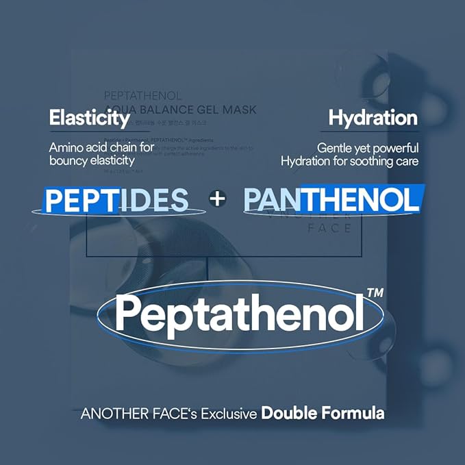 ANOTHERFACE PEPTATHENOL™ Hydrogel Mask | Overnight lifting Mask Pack Korean skin care Pore Minimizing Firming Non-irritation Vegan Korean Skin Care 4Sheets