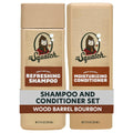 Dr. Squatch Men's Natural Shampoo and Conditioner Set – Sulfate & Paraben Free Natural Shampoo and Conditioner for Men – Scalp Nourishing Formula – Wood Barrel Bourbon (11 fl oz, 2-Pack)