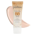 pūrlisse Perfect Glow BB Cream SPF 30 - Luminous Matte Tinted Moisturizer with SPF - Korean Skin Care Formula with Goji & Hawthorn Berry to Hydrate, Brighten & Even Skin - Fair (1.4 oz)