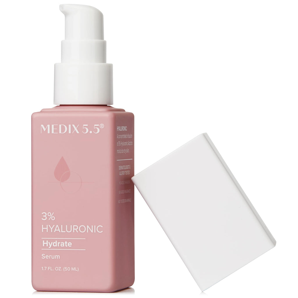 MEDIX 3% Concentrated Hyaluronic Acid Hydrating Gel Body Booster Dry Skin Moisturizer, Anti Aging Skin Care Booster For Restoring Skin Barrier, Wrinkles, Age Spots, & Fine Lines, 1.7 Fl Oz