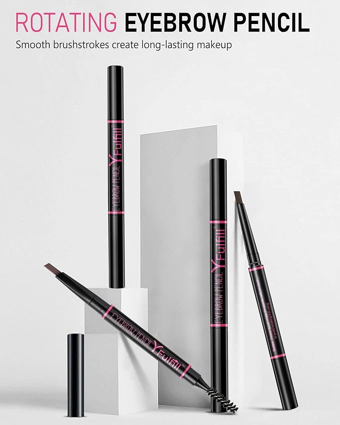 Yfulfill Black Eyebrow Pencils for Black Hair, Fuller Defined Brows