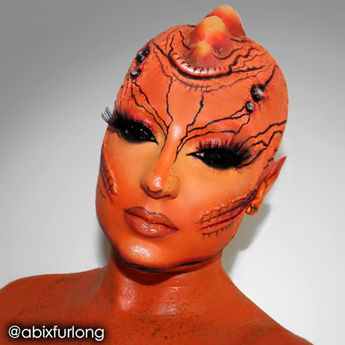 Mehron Makeup CreamBlend Stick | Face Paint, Body Paint, & Foundation Cream Makeup | Perfect for Halloween (.75 oz) (ORANGE) | Made in the USA