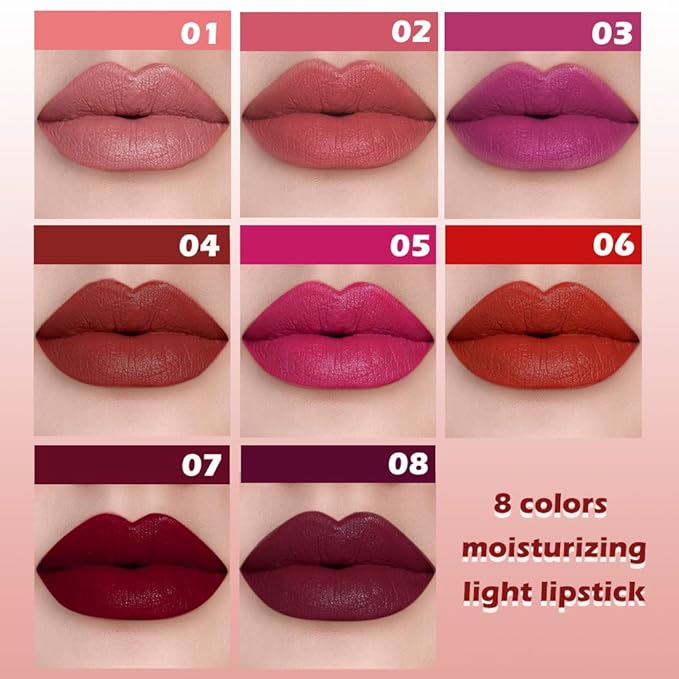 QIDSTERS Matte Lipstick Crayon for Women, Rose Wood Lip Stick Pencil 24 Hour Long Lasting Waterproof, Non-Drying Hydrating Formula Lip Gloss Makeup, Vegan & Cruelty-Free, 04