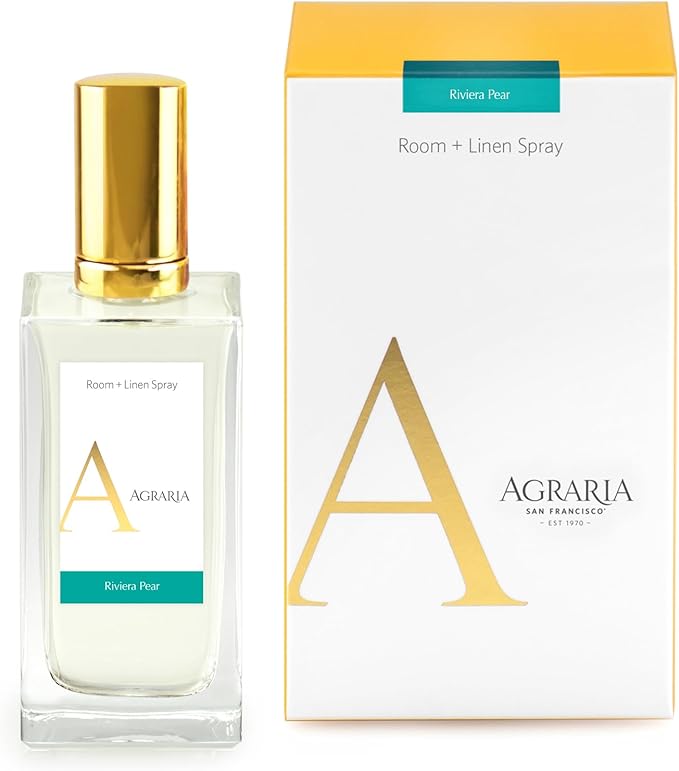 AGRARIA Riviera Pear & Linen Spray, Fabric Freshener