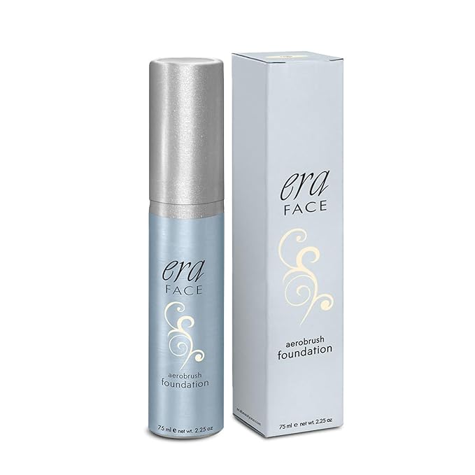 Era Beauty Face Spray Makeup (Y1 Creamy Vanilla, 2.25 oz) - Airbrush Foundation, Everyday, Buildable, Professional Spray on Cosmetics