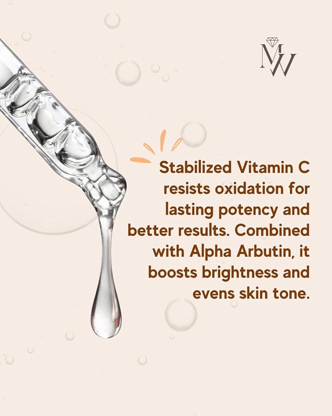Magic Women by Elizabeth Bravo Vitamin C Face Serum – Brightening Serum with Alpha Arbutin – Antioxidant Treatment for Uneven Skin Tone and Radiant Glow – 1 Fl Oz