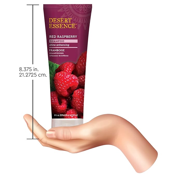 Desert Essence Red Raspberry Shine Enhancing Shampoo, 8 fl oz