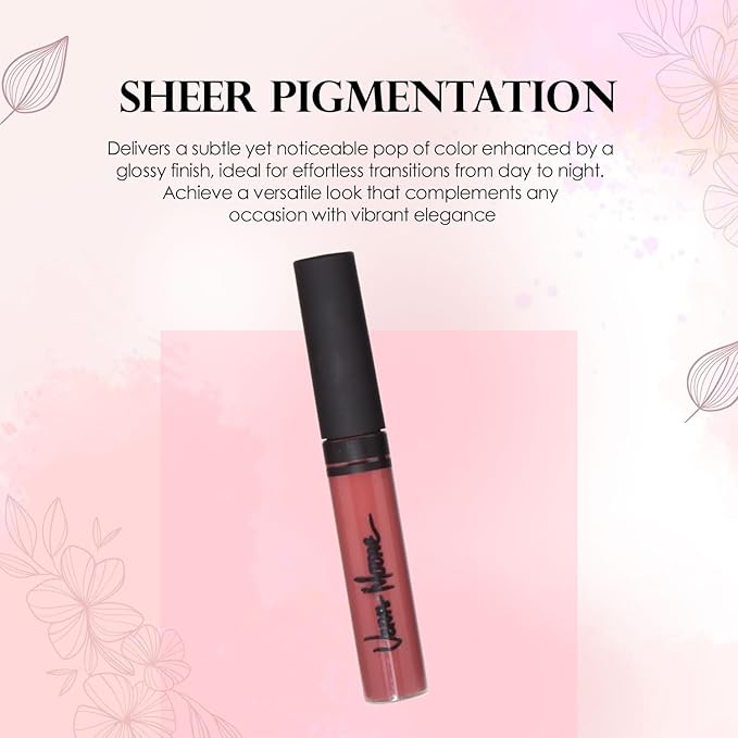VERA MOORE COSMETICS AND SKIN CARE Lip Gloss, Moisturizing Lip Color with Shimmer for Long Lasting Shine, Lightweight Lip Stain, Girls Non-Sticky Lip Gloss with Aloe Vera, W/Vitamin C, E (Autumn)