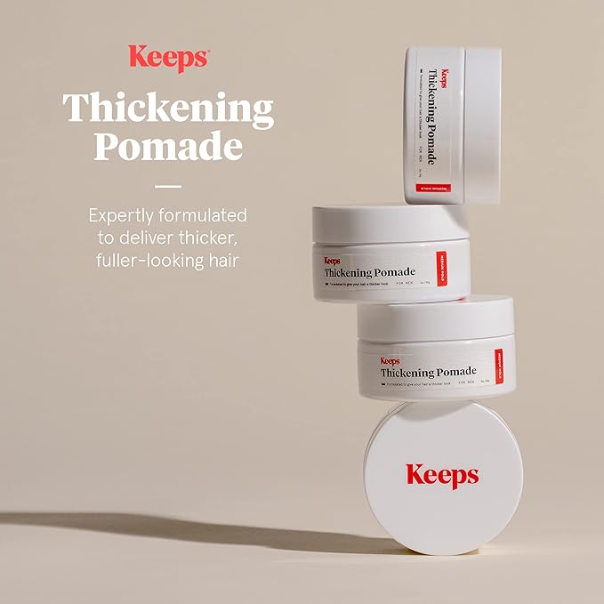 Keeps Thickening Pomade for Men, Travel Size, 3 Oz