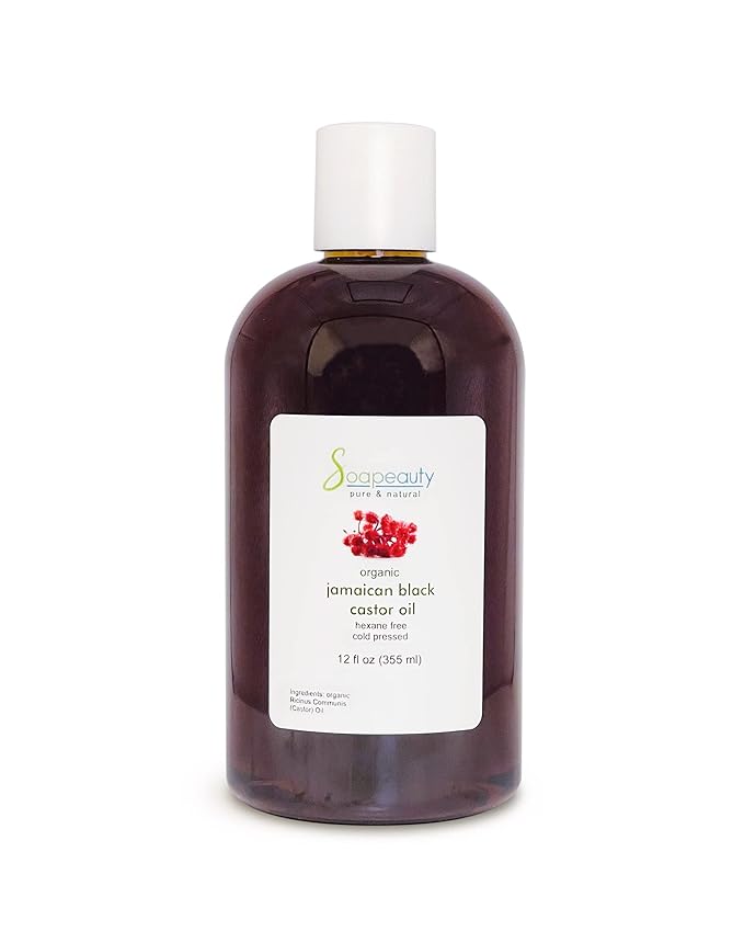 Soapeauty Jamaican Black Castor Oil 100% Pure Natural for Skin Hair 12 oz
