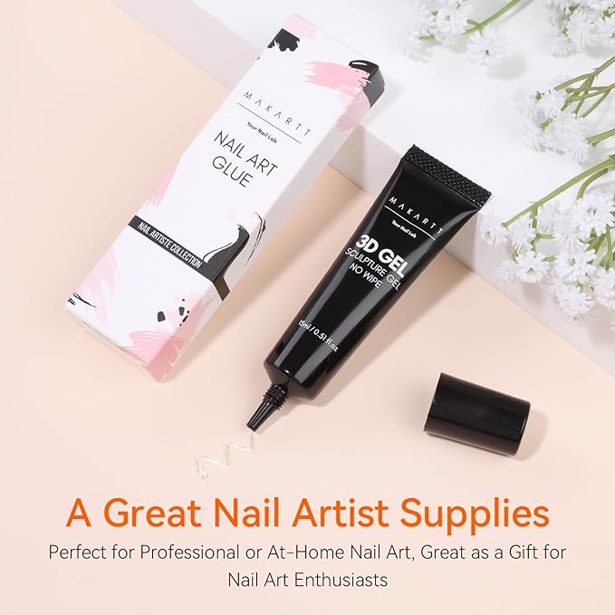 Makartt 3D Nail Gel, 15g Sculpting Gel Glue for Molding and Drawing