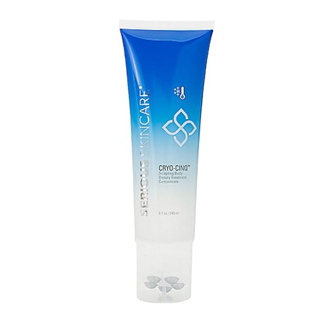 Serious Skincare Cryo-Cinq Firming Body Cream for Firmer, Smoother Arms & Legs, Helps Control Crepe & Cellulite, Skin Tightening for Stretch Marks, Cold Sculpt Lift Slimexir Body Moisturizer, 8 oz