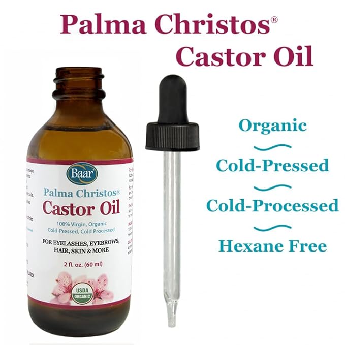 Baar Palma Christos Organic Castor Oil, 2 oz