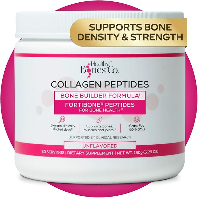 Collagen Peptides Powder, FORTIBONE®, Hydrolyzed, Gluten Free, 30 Servings