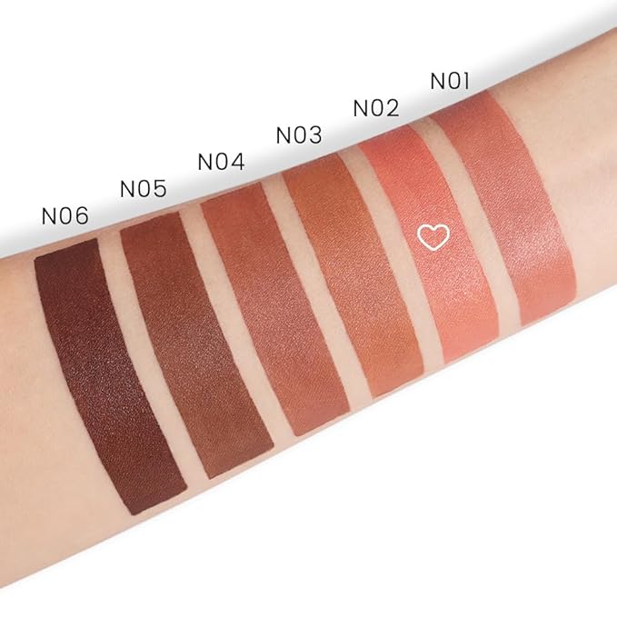 evpct 1Pcs Nude Pink Lipstick, Silky Velvet Matte Lipstick Pack Sets for Women