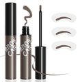 Peel Off Eyebrow Gel Tint - Eye Brow Tinting Kit Easy to Makeup A Natural Eyebrow Looking, Brow Gel for women Long-Lasting & Waterproof (Gray Brown)