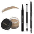 LAVONE Eyebrow Makeup Kit, Waterproof Brow Pencil, Pomade, Eyeliner-Taupe