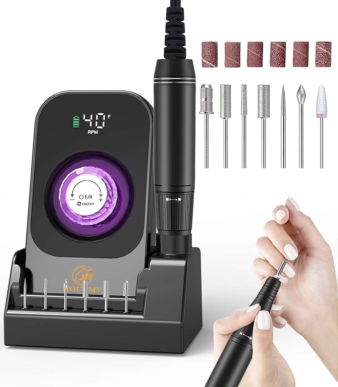 Portable Nail Drill Electric File: Professional E-File for Acrylic Nails
