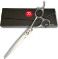 Hair Cutting Scissors for Professionals from Saki Shears - Cuts Wet and Dry Hair - Forged from Japanese 440C Stainless Steel - Sharp, Long Lasting Edge (Steel, 7 Inch Cutting, Right Hand)