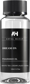 Antal Hayat Dream On Diffuser Oil 120ml – Hotel Collection Essential Oils for Diffuser – White Tea, Vanilla & Cedarwood – Luxury Home Scent – Hotel Inspired Aromatherapy Oil for Home & Office