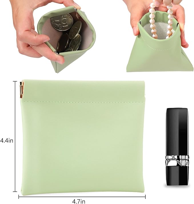 BUSOHA 6 PCS Small Makeup Bags for Purse - Coin Purse for Women
