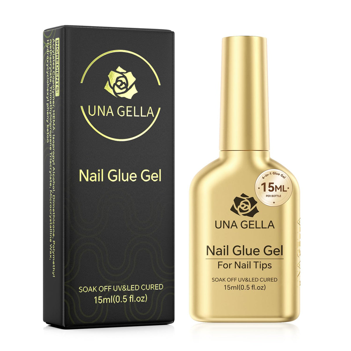 UNA GELLA Almond Nail Tips, Half Cover Almond Shape, 312PCS, 12 Sizes