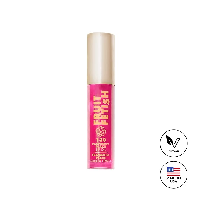 Milani Fruit Fetish Lip Oil, Tinted Hydrating Lip Gloss - Raspberry Peach