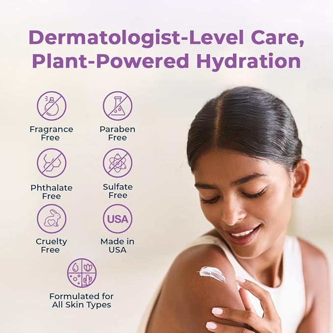 VitaMedica Hyaluronic Acid Body Moisturizer for Crepey & Aging Skin – Firming, 24-Hour Hydration – Professional-Grade Formula with Algae, Aloe & Panthenol – Fragrance Free