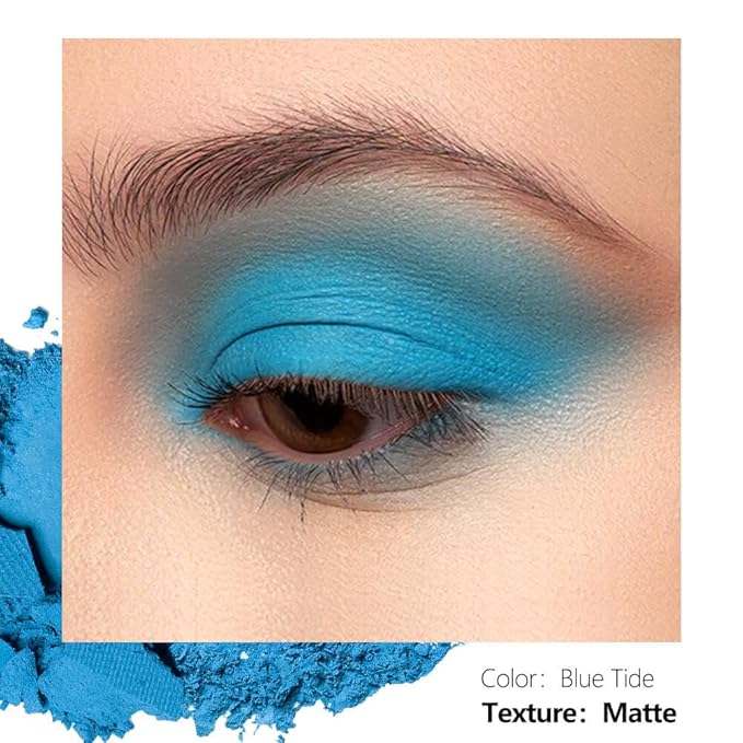 Fillwie Cornflower Blue Matte Eyeshadow Single Refill - Blue Tide
