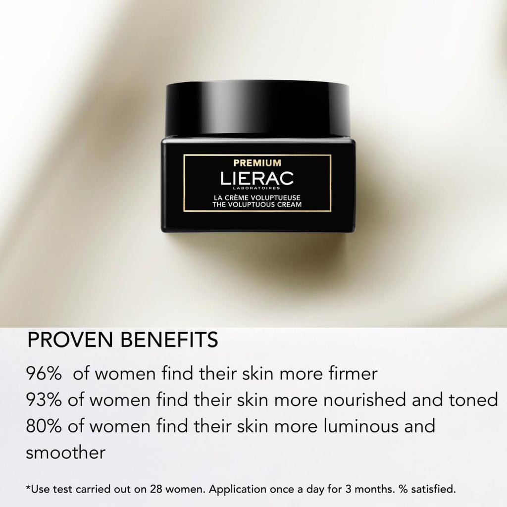 Lierac The Silky Face Cream - Age Defying, Wrinkle-Minimizing Face Moisturizer Cream for Woman, Fine Lines, Hydrating, Tightens & Smooths Skin with Niacinamide & Hyaluronic Acid, Sensitive Skin - 50ml