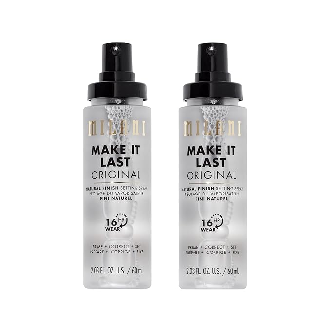 Milani Setting Spray + Primer, Make It Last Original Natural Finish 2-Pack