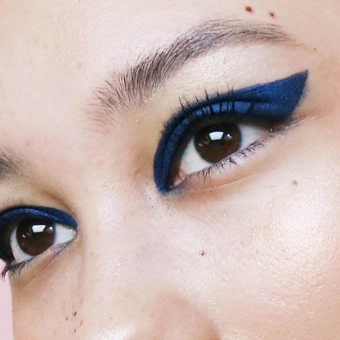 YES.EYE DO Liquid Eyeliner, Deep Blue Eyeliner Pen, Long Lasting Blue Eye Liner with Felt Tip, Precision Colored Eye Liner Pen, Water Removable, Easy to Use, Body Art Use (Midnight Wave)