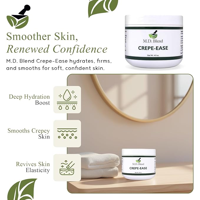 Retinol Body Moisturizer for Crepey Skin, Firming Cream, 4 Oz