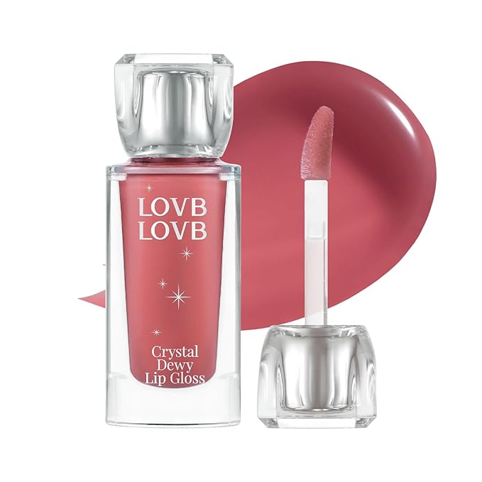 LOVB LOVB Crystal Dewy Lip Gloss 0.17 oz. 02 CHARMING ROSE