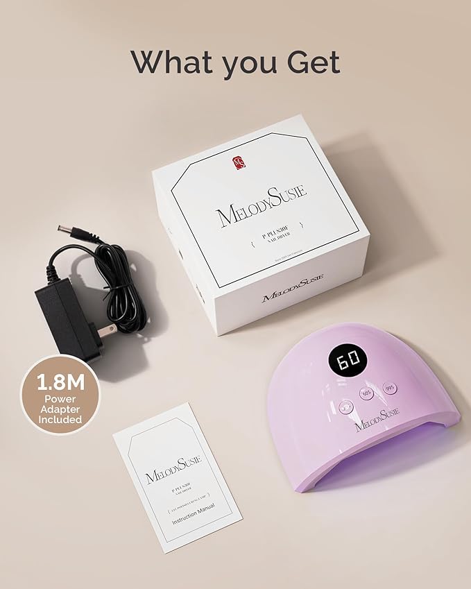 MelodySusie UV Nail Lamp P-Plus30F for Fast Curing Gel Nail Polish